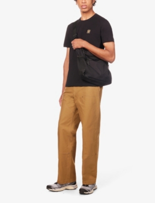 Belstaff Mens Black Brand-patch Cotton-jersey T-shirt Xl