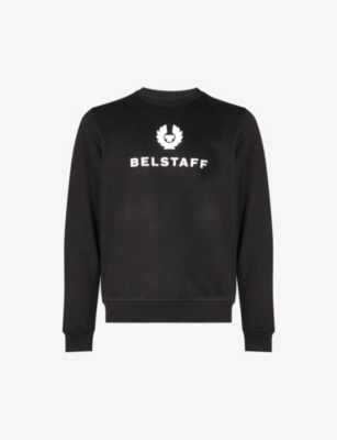 Belstaff Signature Crewneck Sweatshirt In Black / Off White