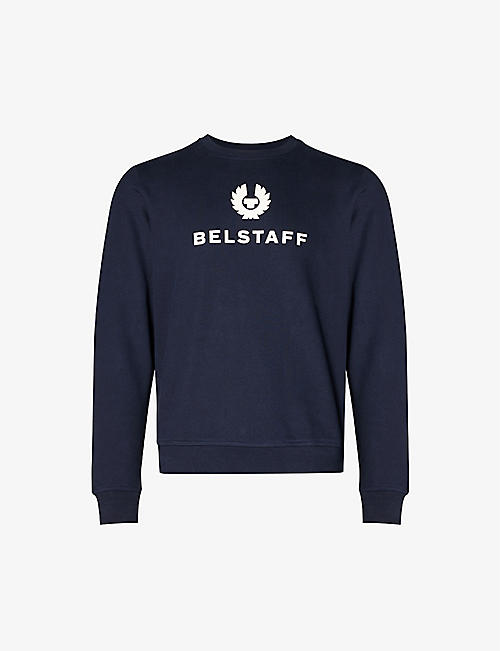 BELSTAFF: Signature logo-print stretch-cotton sweatshirt