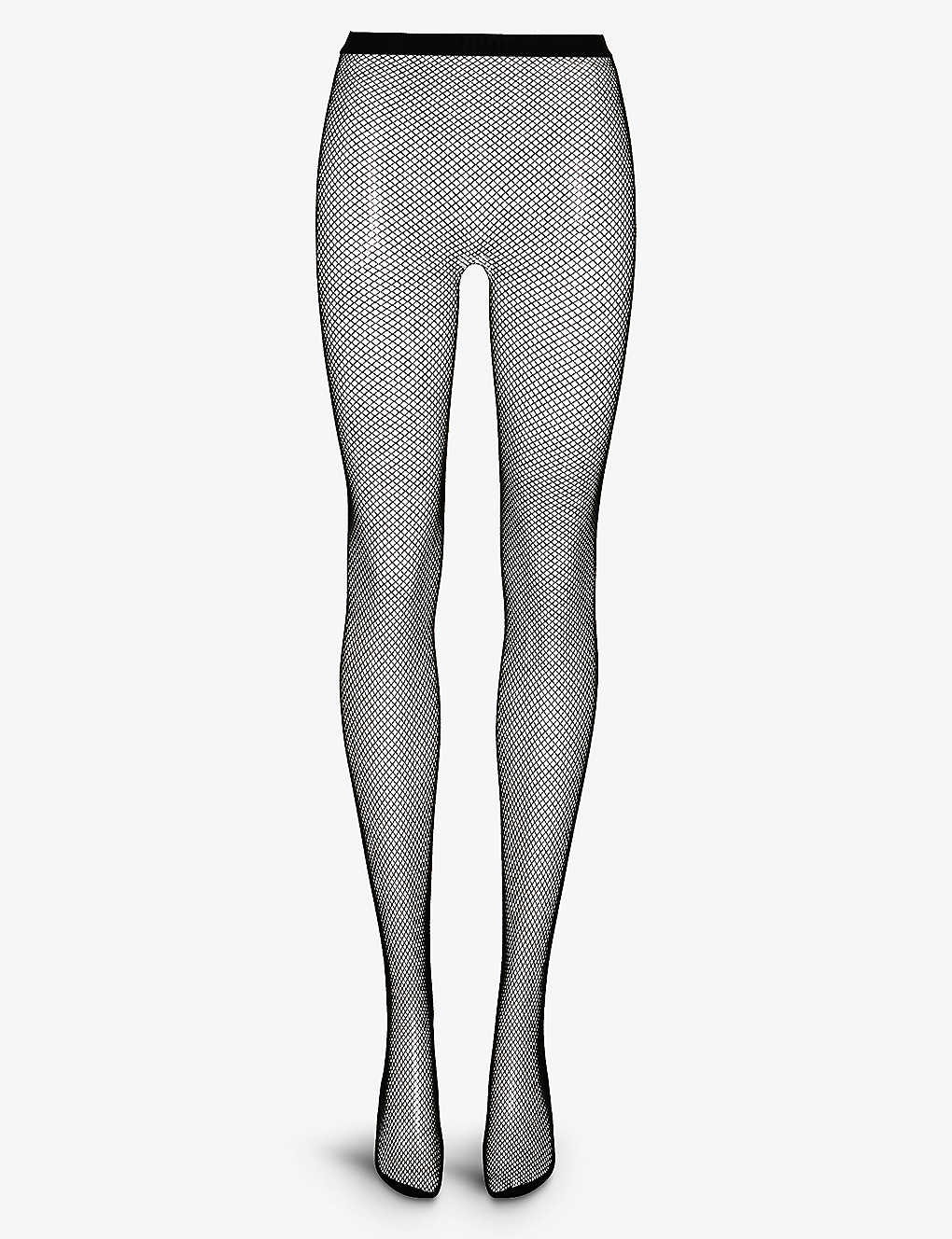 Hedoine The Drama Bold Stretch-woven Tights In Black