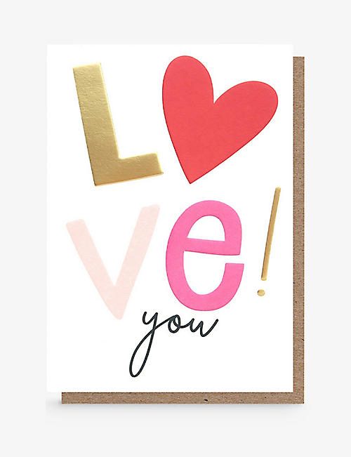 CAROLINE GARDNER: Love You heart greeting card