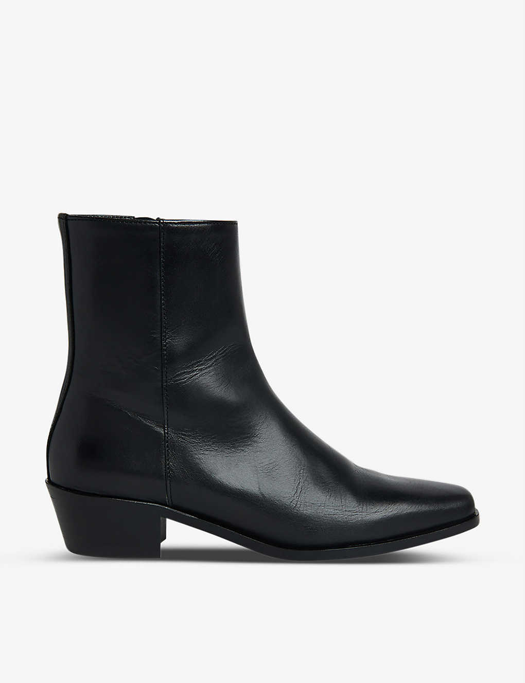 Whistles Women's Kara Square Toe Ankle Boots In Black