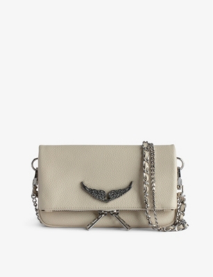 Zadig & Voltaire Rock Macrame Shoulder Bag In Flash