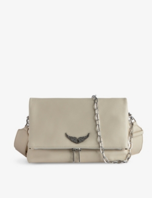 Zadig & Voltaire Zadig&voltaire Women's Flash Rocky Swing Your Wings Leather Clutch Bag