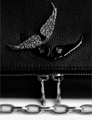 ZADIG&VOLTAIRE: Rocky Swing Your Wings leather clutch bag