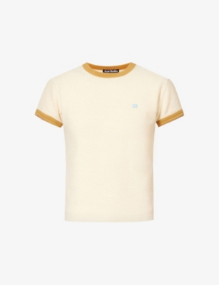 ACNE STUDIOS: Emmbar brand-appliqué terry-cotton T-shirt