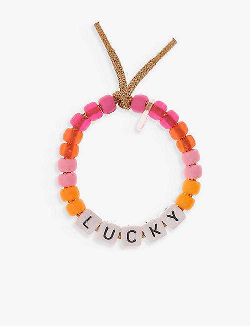 LOVE BEADS BY LAUREN RUBINSKI: Lucky beaded bracelet