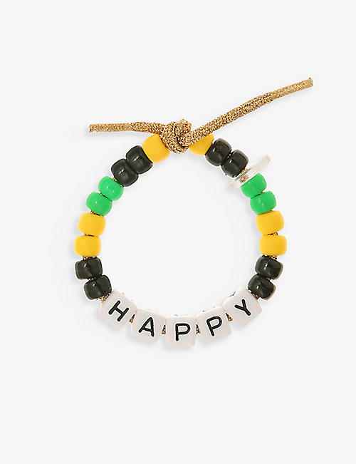 LOVE BEADS BY LAUREN RUBINSKI: Happy beaded bracelet