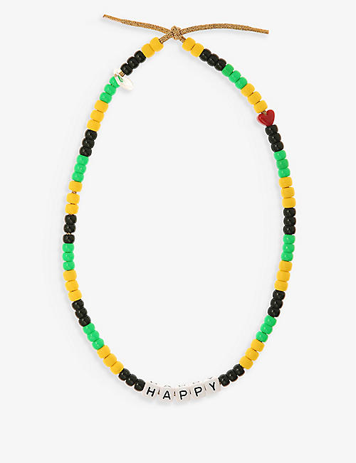 LOVE BEADS BY LAUREN RUBINSKI: Happy beaded necklace