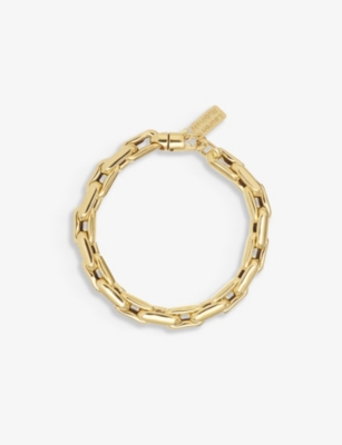 LAUREN RUBINSKI: Small 14ct yellow-gold bracelet