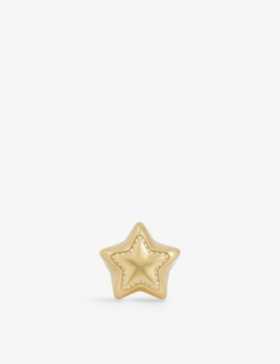 LAUREN RUBINSKI: Star 14ct yellow-gold and 0.20 diamond ring