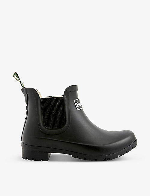 BARBOUR: Speyside branded rubber wellington boots