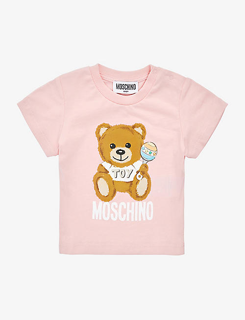MOSCHINO: Toy Bear graphic-print cotton-jersey T-shirt 3-36 months&nbsp;