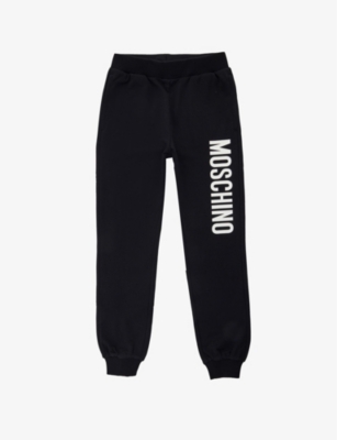 Moschino Logo-print Track Pants In Nero/black
