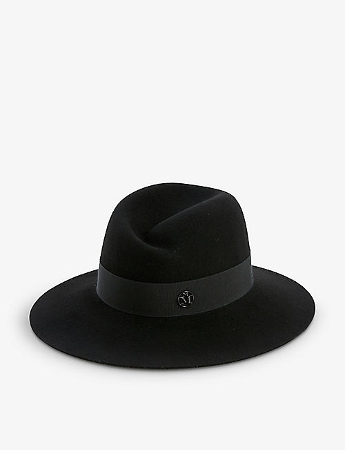MAISON MICHEL: Virginie wool-felt fedora hat