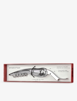 L'ATELIER DU VIN: Soft Machine transparent steel and chrome corkscrew