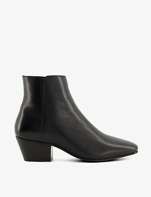 DUNE: Pisco western-style leather ankle boots