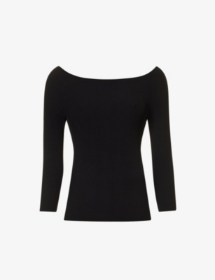 Max Mara Saturno Top In Black