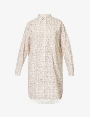 Max Mara Bevanda - Long-sleeved Cotton Dress In White