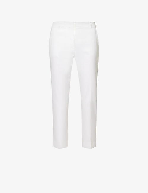 MAX MARA: Lince tapered mid-rise stretch-cotton trousers