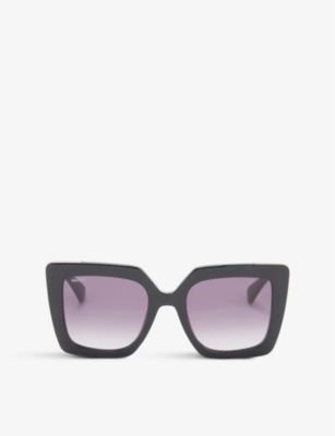 Max Mara Design 52mm Cat Eye Sunglasses In Black