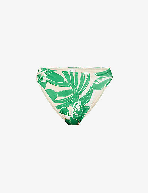 JETS BY JESSIKA ALLEN: Floreale stretch-woven bikini bottoms