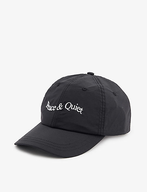 MUSEUM OF PEACE AND QUIET: Wordmark logo-embroidered nylon baseball cap