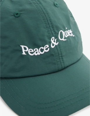 Museum Of Peace And Quiet Green Wordmark Cap In Forest | ModeSens