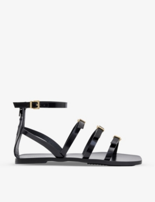 Allsaints Lore Strappy Sandal In Black