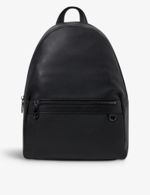 REISS: Drew leather backpack