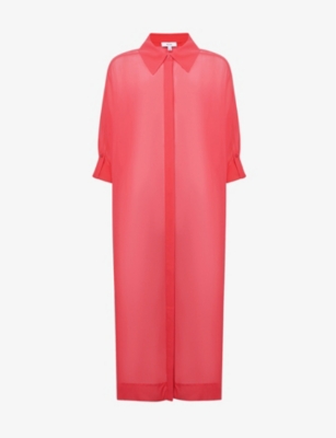 REISS: Ava sheer chiffon kaftan