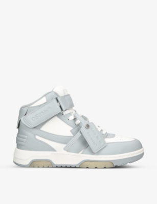 Off-white Out Of Office Mid Leather Sneaker In Grey