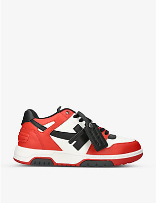 OFF-WHITE C/O VIRGIL ABLOH: Out of Office leather trainers