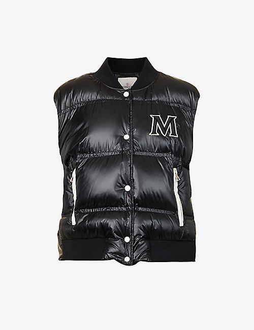 MONCLER: Mole brand-appliqué padded shell-down jacket