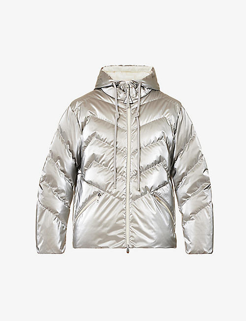 MONCLER: Oeting funnel-neck quilted shell-down jacket