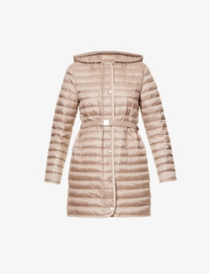 Moncler Oredonne Long Down Jacket In Camel