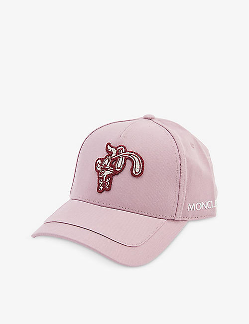 MONCLER: Moncler x Disney embroidered cotton-twill baseball cap