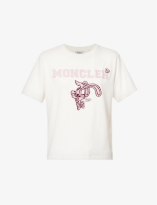 Disneyコラボ Tシャツ 【本日限定お値下げ】MONCLER MONCLER (MONCLER⁄Tシャツ メッセージ Tシャツ KEYS ALICIA GENIUS トップス