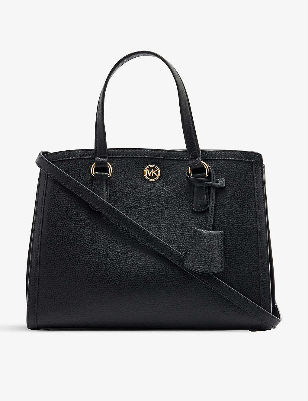 Michael Michael Kors Womens Black Chantal Medium Leather Tote Bag
