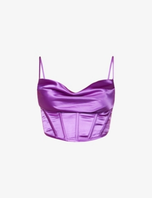 Retroféte Celia Top In Orchid Purple