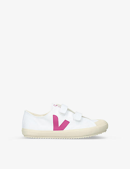 VEJA: Ollie logo-printed canvas trainers 2-5 years