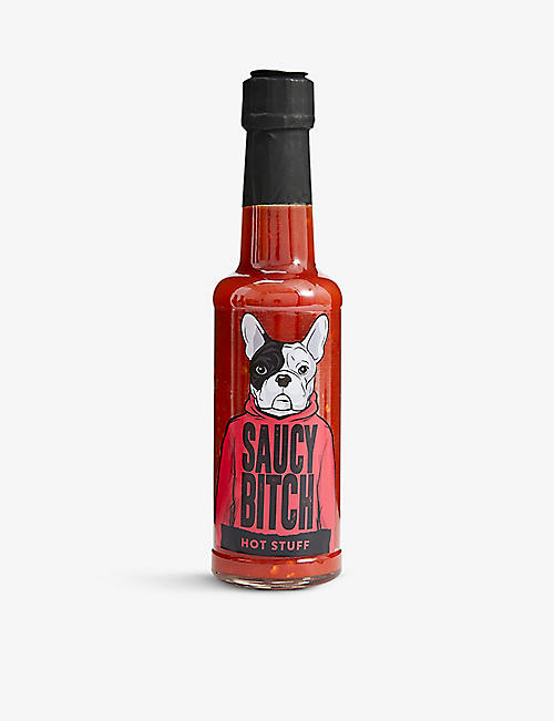 CONDIMENTS & PRESERVES: SaucyBitch Hot Stuff chilli sauce 150ml