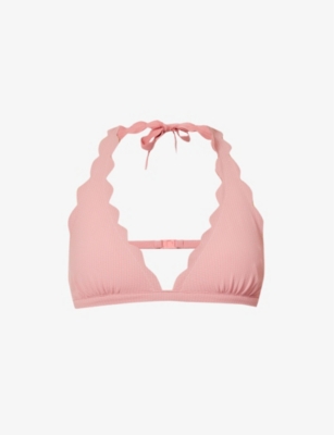 Marysia Womens Pink Sands Spring Scalloped-trim Bikini Top