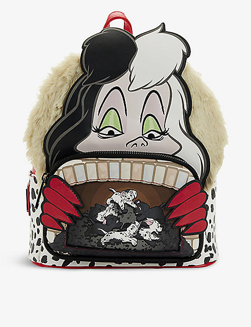 LOUNGEFLY: 101 Dalmatians Cruella De Villains faux-leather backpack