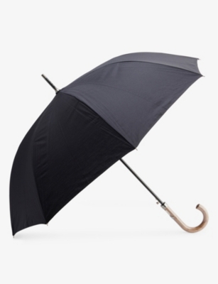 Fulton Mens Black Mayfair Woven Umbrella
