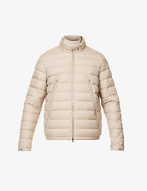MONCLER: Alfit funnel-neck shell-down padded jacket