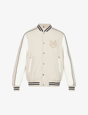 MONCLER DETIAN BRAND-APPLIQUÉ SHELL-DOWN BOMBER JACKET,63750639