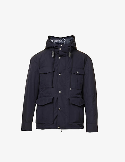 MONCLER: Isidore brand-patch regular-fit shell-down jacket