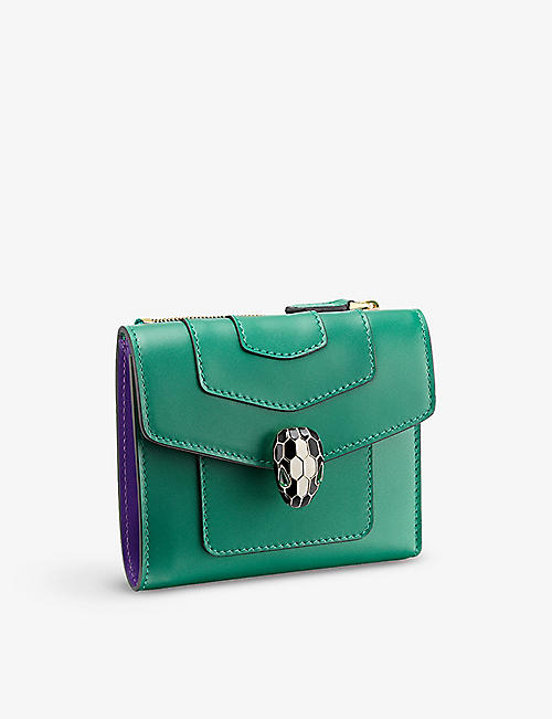 BVLGARI: Serpenti Forever leather wallet