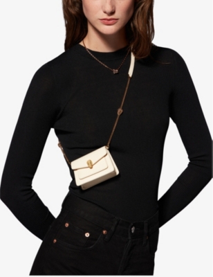 Bvlgari Womens Ivory Serpenti Forever Brand-plaque Leather Cross-body Bag In Ivory